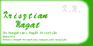 krisztian magat business card